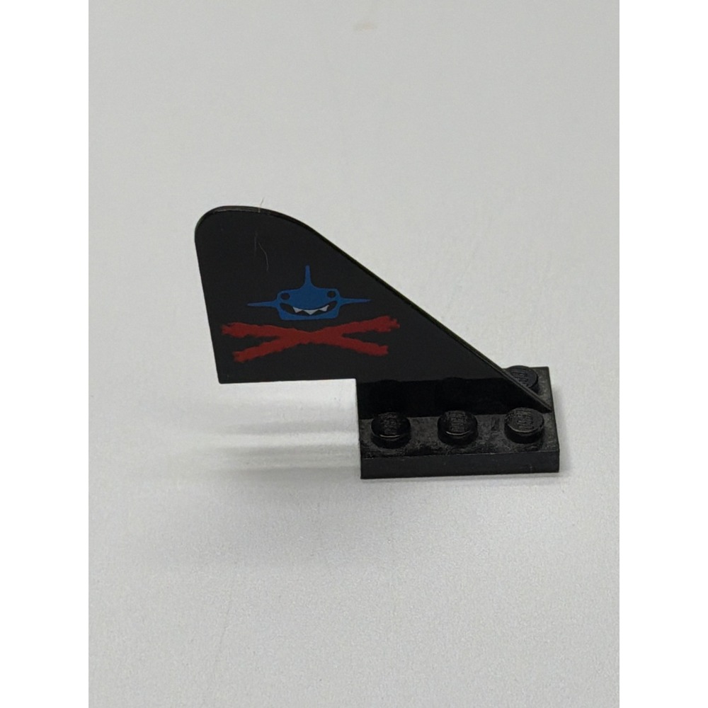 LEGO 3587pb02 Tail with Rounded Top Aquazone Aquashark Blue Black